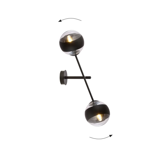 Kinkiet LINEAR K2 BLACK/STRIPE 1168/K2 EMIBIG Lighting