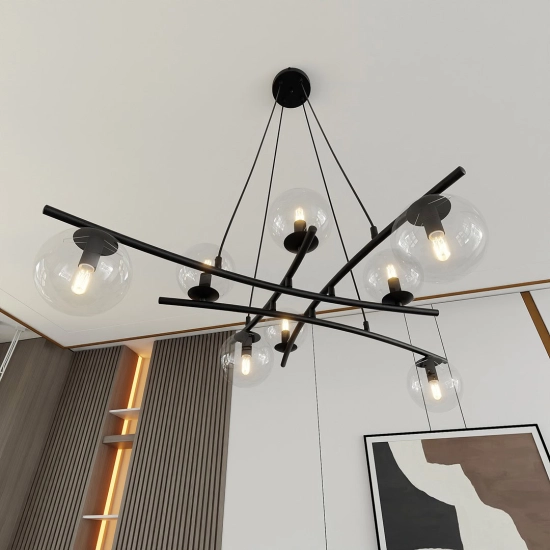 Lampa wisząca ESSA 8 TRANSPARENT 1202/8 EMIBIG Lighting
