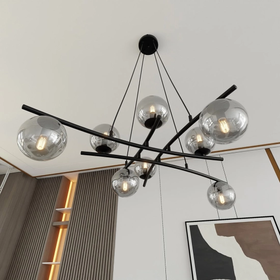 Lampa wisząca ESSA 8 GRAFIT 1203/8 EMIBIG Lighting