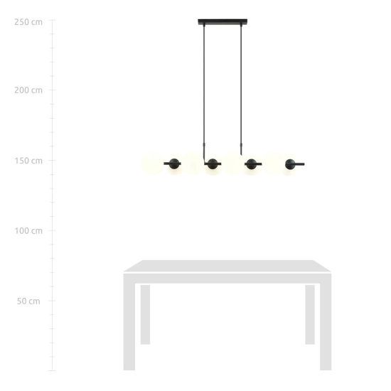 Lampa wisząca RORY 8 OPAL 1205/8 EMIBIG Lighting
