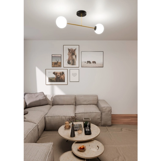 Lampa sufitowa MAGNUM 2 BL OPAL 1233/2 EMIBIG Lighting