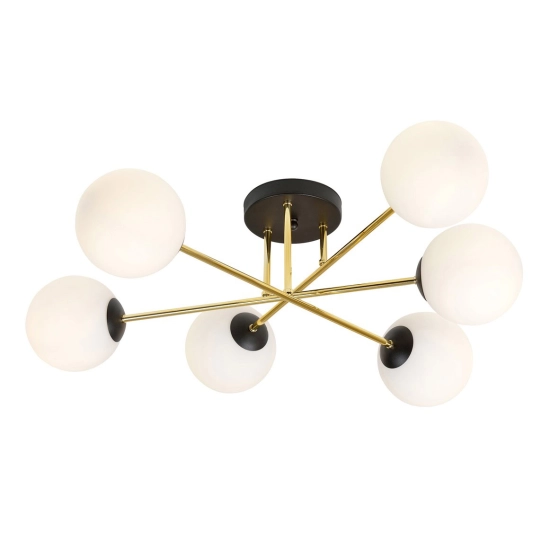 Lampa sufitowa MAGNUM 6 BL OPAL 1233/6 EMIBIG Lighting