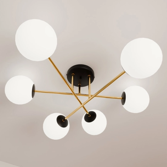 Lampa sufitowa MAGNUM 6 BL OPAL 1233/6 EMIBIG Lighting