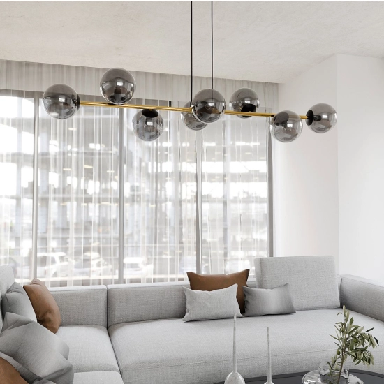 Lampa wisząca GRAVITY 8 BL GRAFIT 1237/8 EMIBIG Lighting