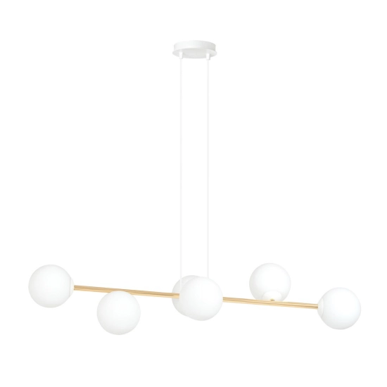 Lampa wisząca GRAVITY 6 WH GOLD 1242/6 EMIBIG Lighting - zdjęcie produktu
