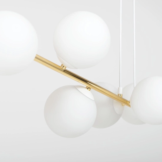 Lampa wisząca GRAVITY 8 WH GOLD 1242/8 EMIBIG Lighting