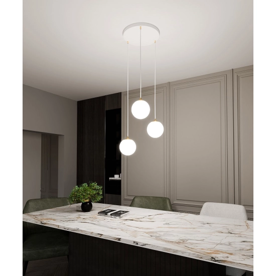 Lampa wisząca ROYAL 3 WH 1244/3 EMIBIG Lighting