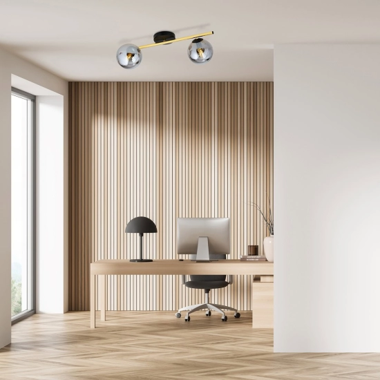 Lampa sufitowa SPLENDI 2 BL GRAFIT 1246/2 EMIBIG Lighting
