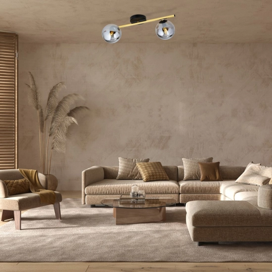 Lampa sufitowa SPLENDI 2 BL GRAFIT 1246/2 EMIBIG Lighting