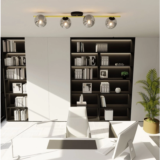 Lampa sufitowa SPLENDI 4 BL GRAFIT 1246/4 EMIBIG Lighting