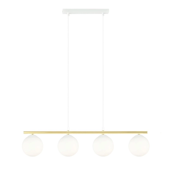 Lampa wisząca ALLORA 4 WH OPAL 1255/4 EMIBIG Lighting - zdjęcie produktu