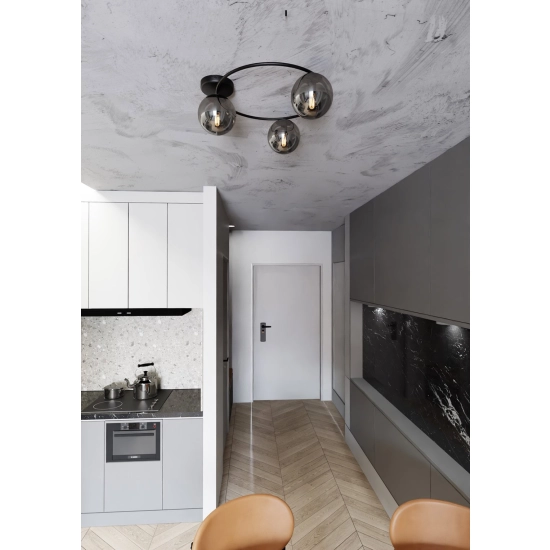 Lampa sufitowa SOPRA 3 BL GRAFIT 1256/3 EMIBIG Lighting