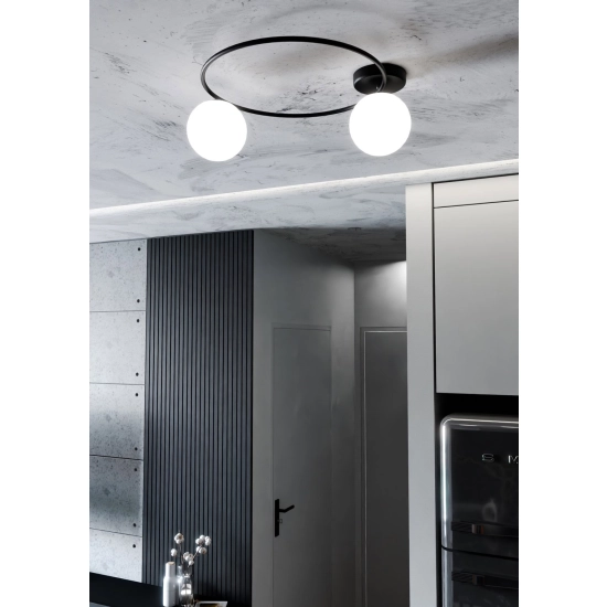 Lampa sufitowa SOPRA 2 BL OPAL 1257/2 EMIBIG Lighting