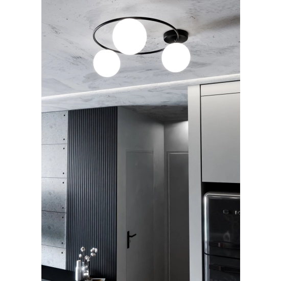 Lampa sufitowa SOPRA 3 BL OPAL 1257/3 EMIBIG Lighting