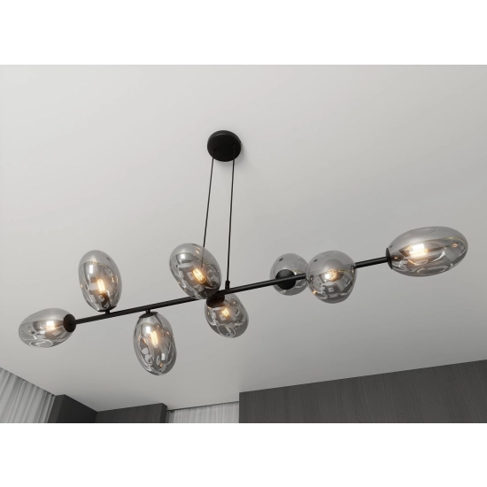 Lampa wisząca PANDORA 8 BL GRAFIT 1263/8 EMIBIG Lighting