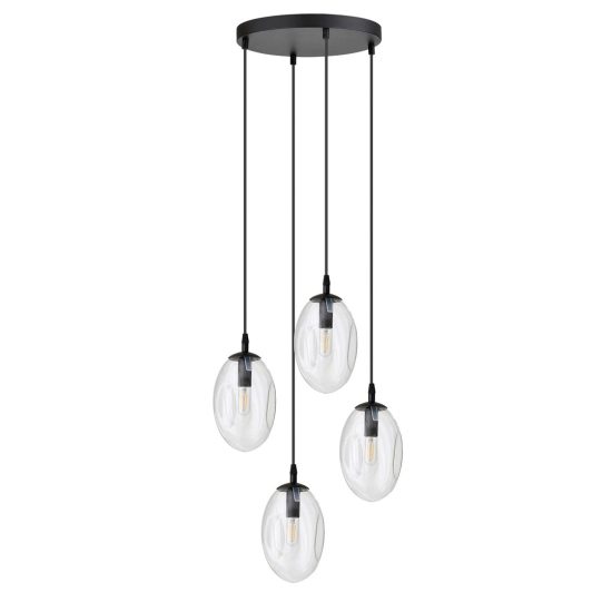 Lampa wisząca ASTRAL 4 BL PREMIUM TRANSPARENT 1265/4PREM EMIBIG Lighting