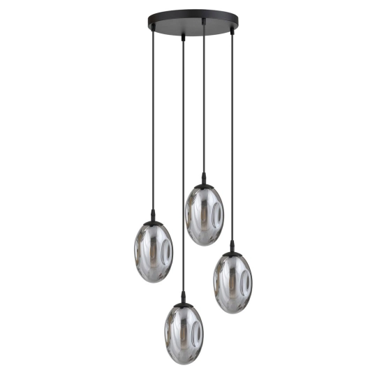 Lampa wisząca ASTRAL 4 BL PREMIUM GRAFIT 1266/4PREM EMIBIG Lighting