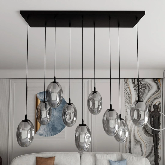 Lampa wisząca ASTRAL 9 BL GRAFIT 1266/9 EMIBIG Lighting