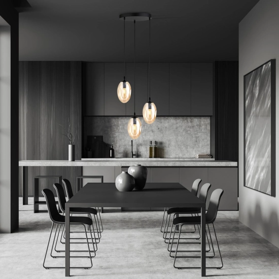 Lampa wisząca ASTRAL 3 BL PREMIUM MIODOWY 1267/3PREM EMIBIG Lighting