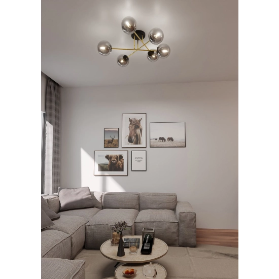 Lampa sufitowa MAGNUM 6 BL GRAFIT 1269/6 EMIBIG Lighting