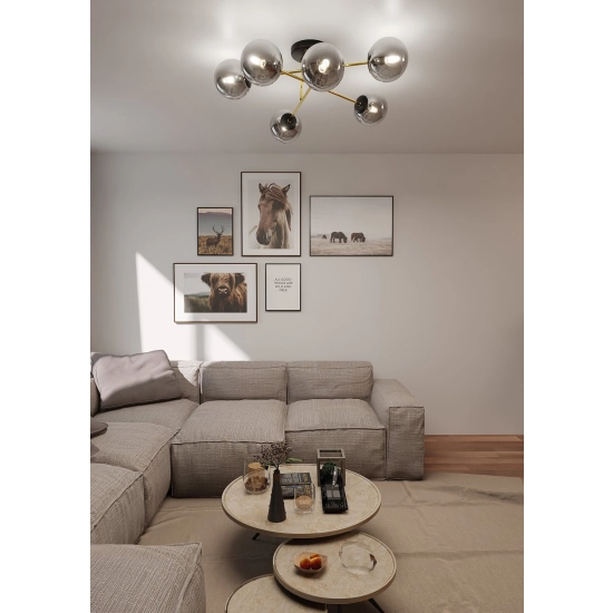 Lampa sufitowa MAGNUM 6 BL GRAFIT 1269/6 EMIBIG Lighting