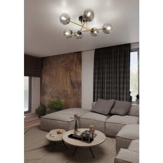 Lampa sufitowa MAGNUM 6 BL GRAFIT 1269/6 EMIBIG Lighting