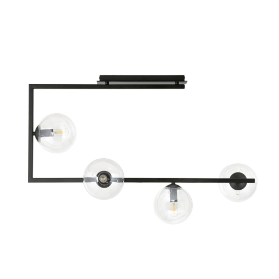 Lampa sufitowa SOMA 4 BL TRANSPARENT 1289/4 EMIBIG Lighting