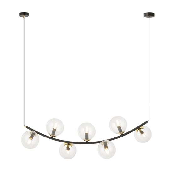 Lampa wisząca RITZ 7 BL TRANSPARENT 1296/7 EMIBIG Lighting - zdjęcie produktu