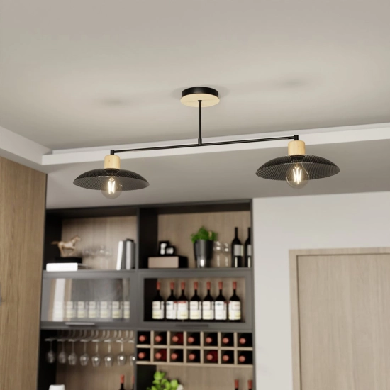 Żyrandol KOBE 2 BLACK 1318/2 EMIBIG Lighting