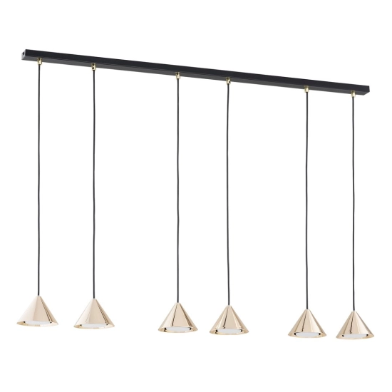 Lampa wisząca ELIT 6 BL GOLD 1329/6 EMIBIG Lighting