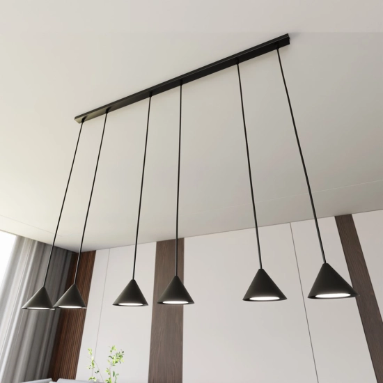 Lampa wisząca ELIT 6 BLACK 1330/6 EMIBIG Lighting