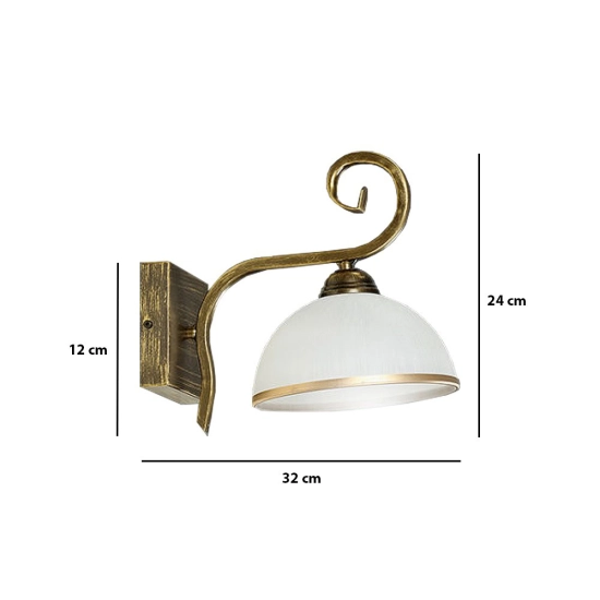 Kinkiet WIVARA K1 GOLD 149/K1 EMIBIG Lighting