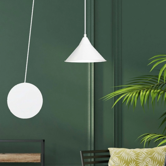 Lampa wisząca ABRAMO 1 WHITE 159/1 EMIBIG Lighting