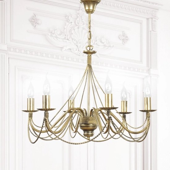 Żyrandol TORI 6 GOLD 170/6 EMIBIG Lighting