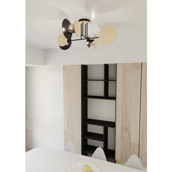 Lampa sufitowa ZITA 4 BLACK 173/4 EMIBIG Lighting