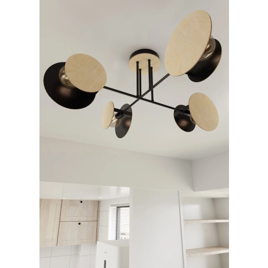 Lampa sufitowa ZITA 4 BLACK 173/4 EMIBIG Lighting