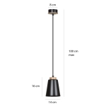 Lampa wisząca BOLERO 1 BLACK 442/1 EMIBIG Lighting