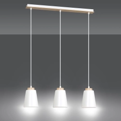 Lampa wisząca BOLERO 3 WHITE 443/3 EMIBIG Lighting - zdjęcie produktu