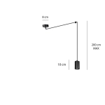 Lampa wisząca TRAKER 1 BL/BLACK 524/1 EMIBIG Lighting