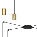 Lampa wisząca TRAKER 4 BL/GOLD 526/4 EMIBIG Lighting