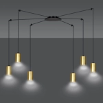 Lampa wisząca TRAKER 6 BL/GOLD 526/6 EMIBIG Lighting