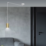 Lampa wisząca TRAKER 1 WH/GOLD 527/1 EMIBIG Lighting