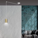 Lampa wisząca TRAKER 1 WH/GOLD 527/1 EMIBIG Lighting