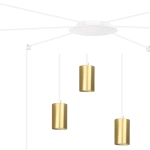 Lampa wisząca TRAKER 6 WH/GOLD 527/6 EMIBIG Lighting