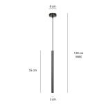 Lampa wisząca SELTER 1 BLACK 552/1 EMIBIG Lighting