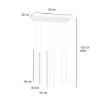Lampa wisząca SELTER 6 WHITE 553/6 EMIBIG Lighting