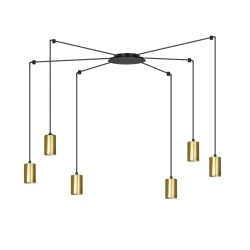 Lampa wisząca TRAKER 6 BL/GOLD 526/6 EMIBIG Lighting - zdjęcie produktu