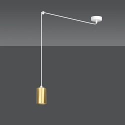 Lampa wisząca TRAKER 1 WH/GOLD 527/1 EMIBIG Lighting - zdjęcie produktu