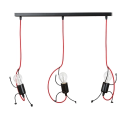 Lampa wisząca BOBI 3 BLACK 537/3 EMIBIG Lighting - zdjęcie produktu