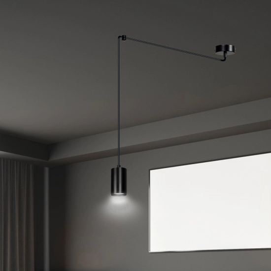 Lampa wisząca TRAKER 1 BL/BLACK 524/1 EMIBIG Lighting